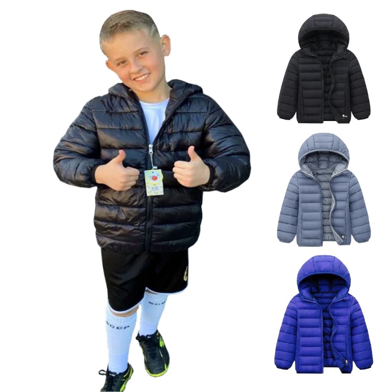 Winter Clothing For Kids - 아동용 후드 경량 다운 재킷, 소년