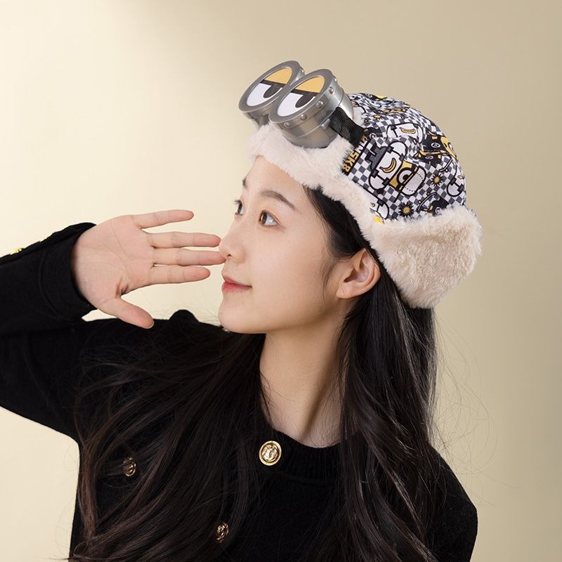 Winter Clothing Earmuffs - 미니언즈 남성 여성 패션 따뜻한 봄버