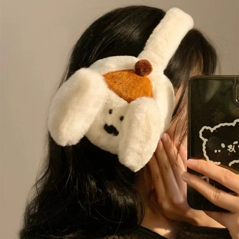 Winter Clothing Earmuffs - 귀여운 만화 강아지 귀마개 겨울 방풍
