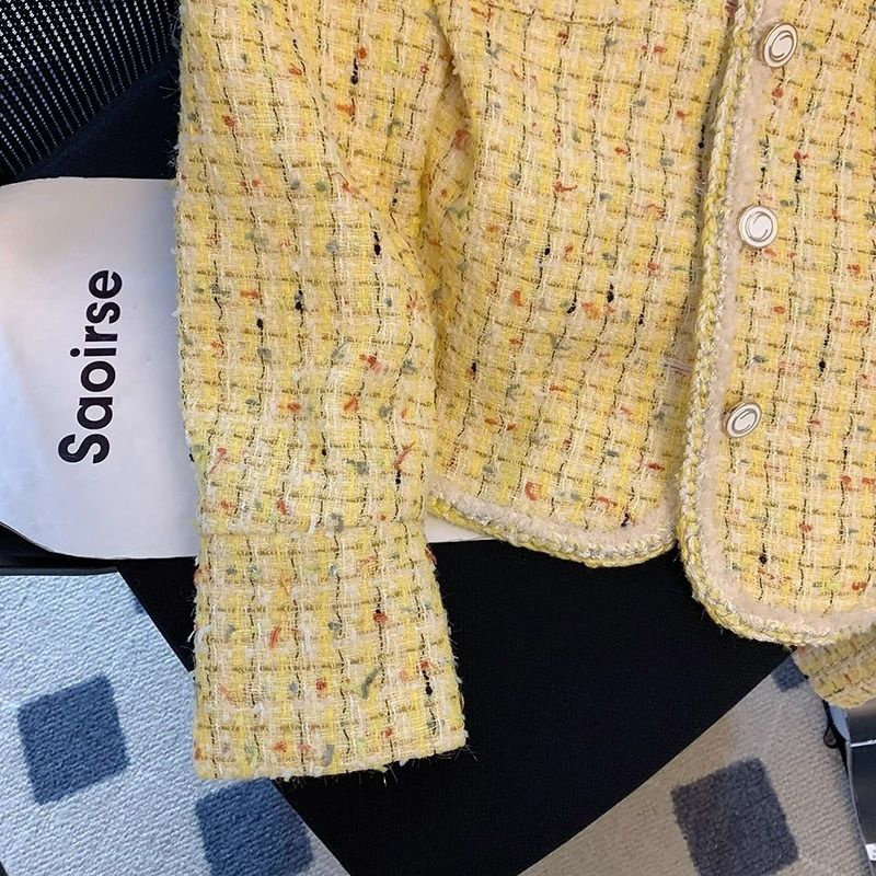 Women Jacket Spring Autumn New - Yellow Winter Clothing 리뷰 및 가격