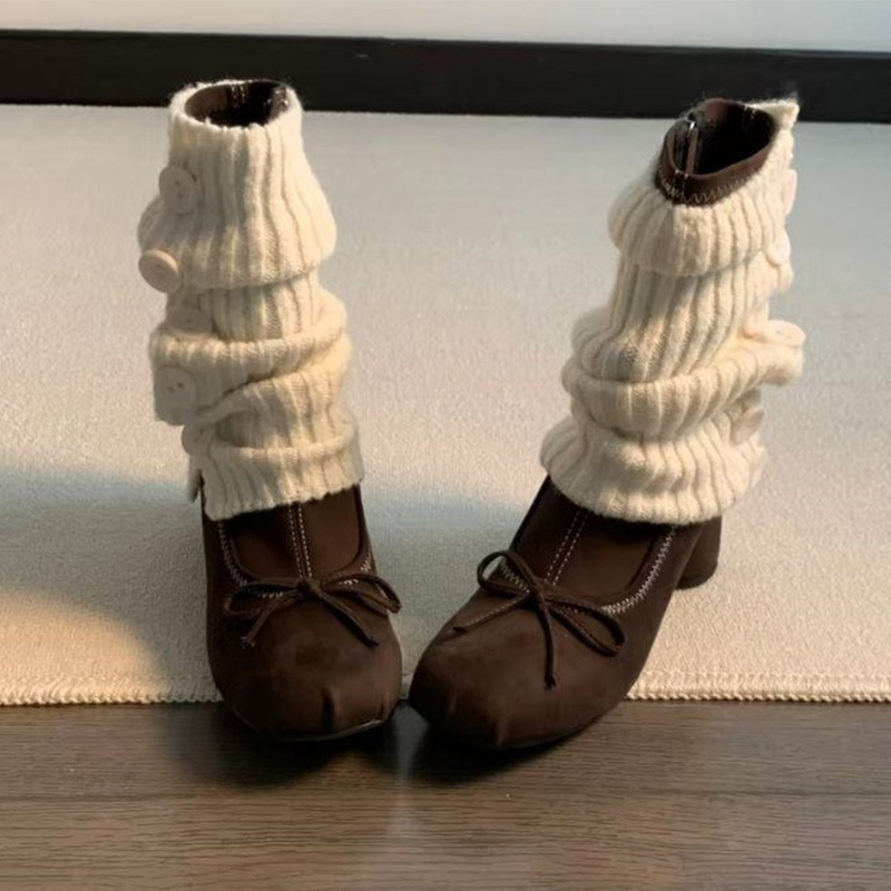 리본 하이힐 여성 부츠 신상 메리제인 슈즈 2025 겨 - Winter Clothing Women'S 리뷰 및 가격