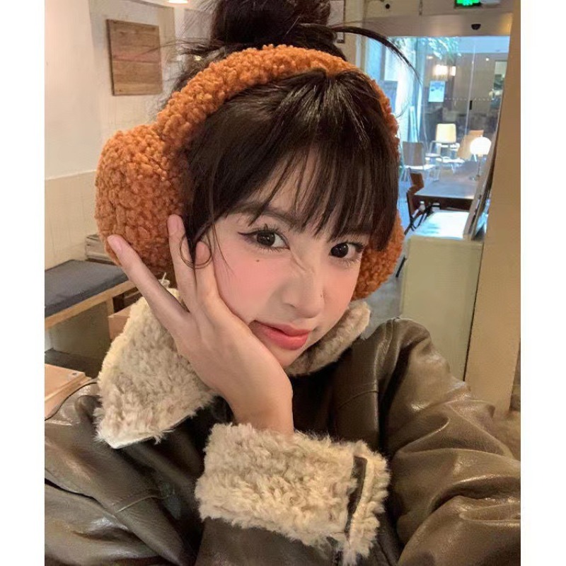 미니멀리스트 Lambswool 플러시 귀마개 겨울 패션 - Winter Clothing Earmuffs 리뷰 및 가격