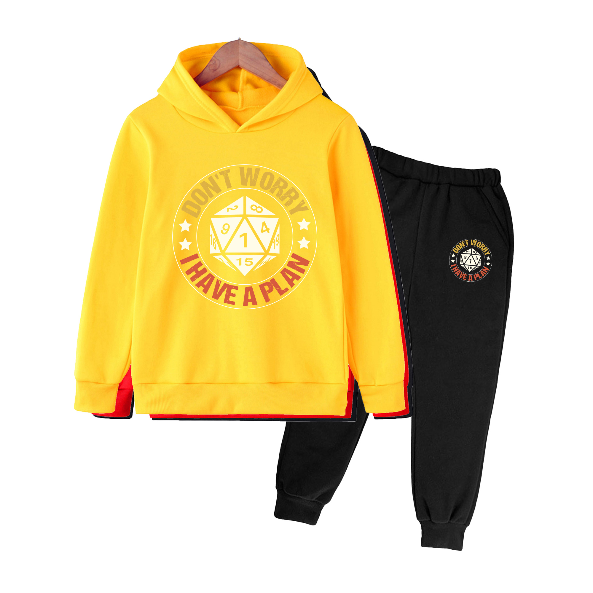 아동용 후드티와 스웨트팬츠 세트, DND 다이스 프린트 - Winter Clothing Dnd 리뷰 및 가격
