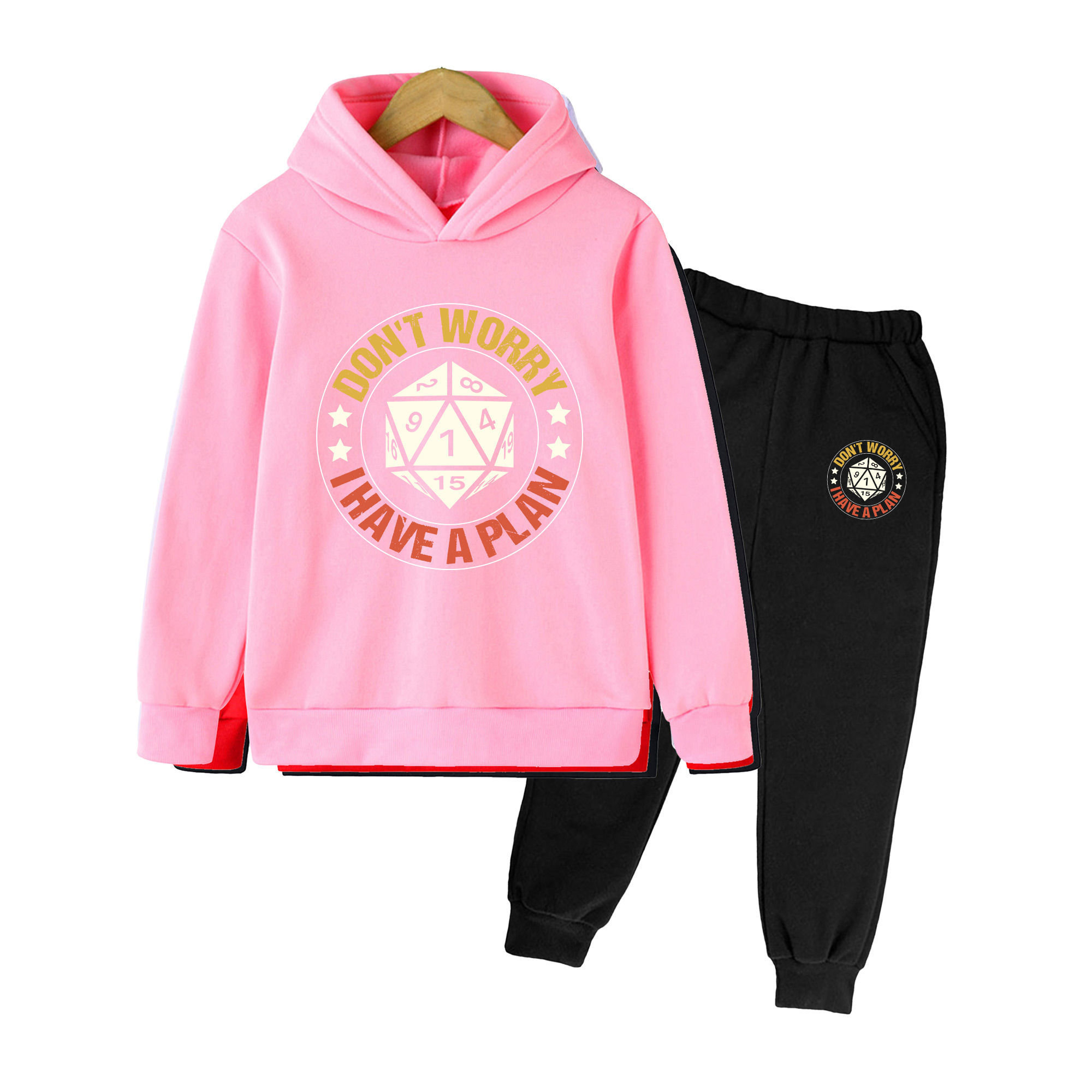 아동용 후드티와 스웨트팬츠 세트, DND 다이스 프린트 - Winter Clothing Dnd 리뷰 및 가격