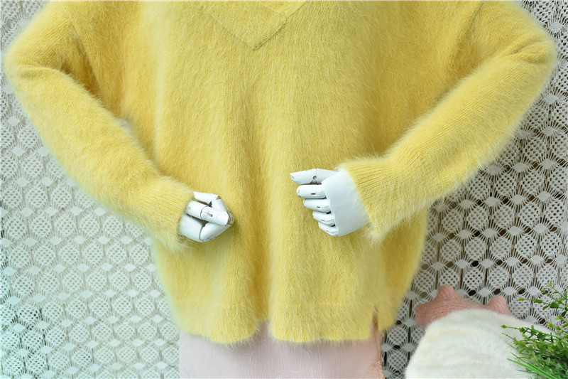 여성 무헤르 가을 겨울 의류 노란색 털이 많은 앙고라  - Yellow Winter Clothing 리뷰 및 가격