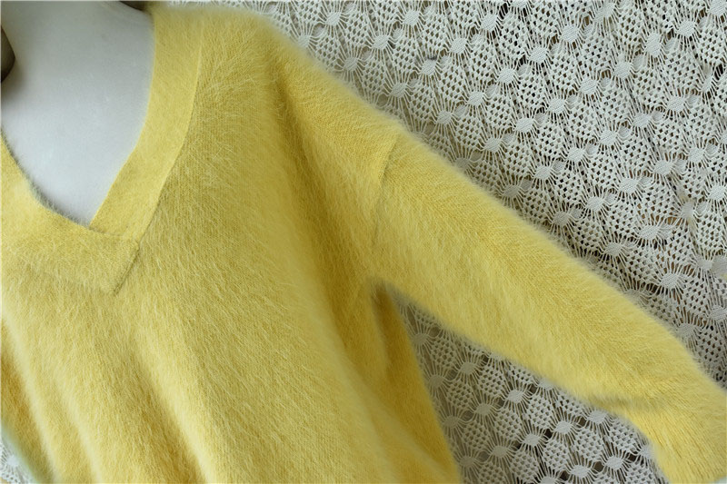 여성 무헤르 가을 겨울 의류 노란색 털이 많은 앙고라  - Yellow Winter Clothing 리뷰 및 가격