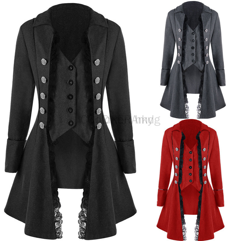 겨울 여성 자켓 고딕 Steampunk 코르셋 할로윈  - Winter Clothing Women'S 리뷰 및 가격
