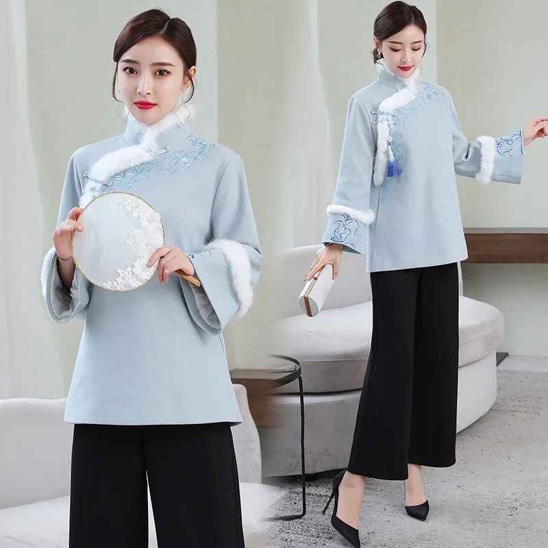 2026 Cheongsam 탑 여성용 새해 옷 긴 소매 - Winter Clothing Youtube 리뷰 및 가격