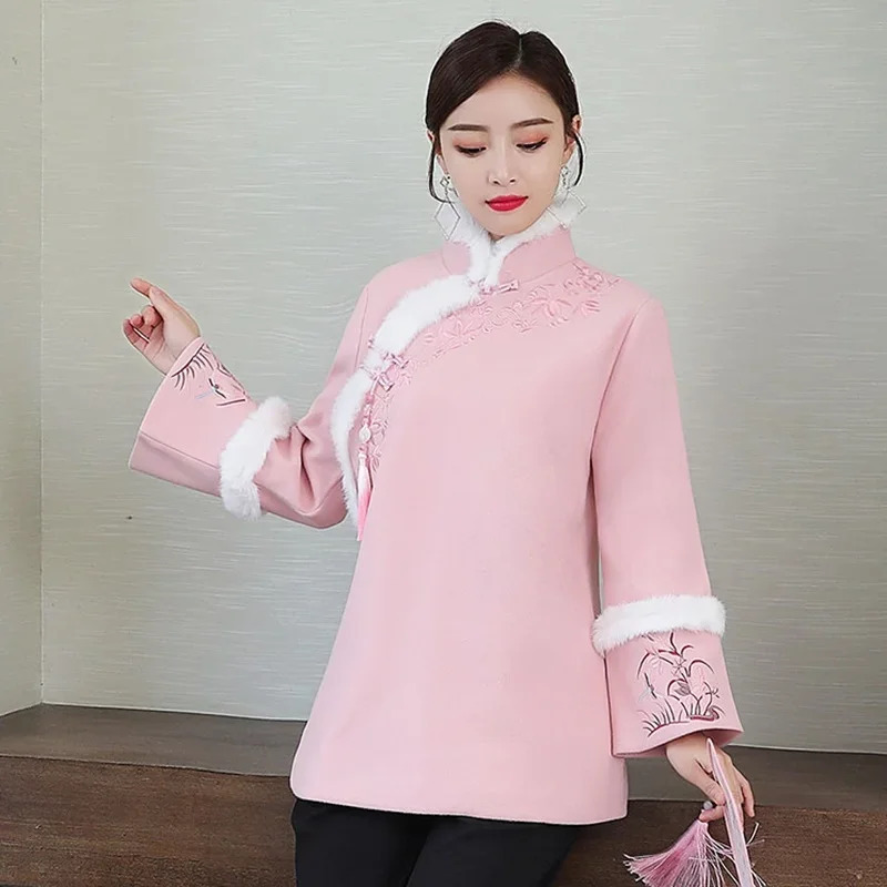 2026 Cheongsam 탑 여성용 새해 옷 긴 소매 - Winter Clothing Youtube 리뷰 및 가격