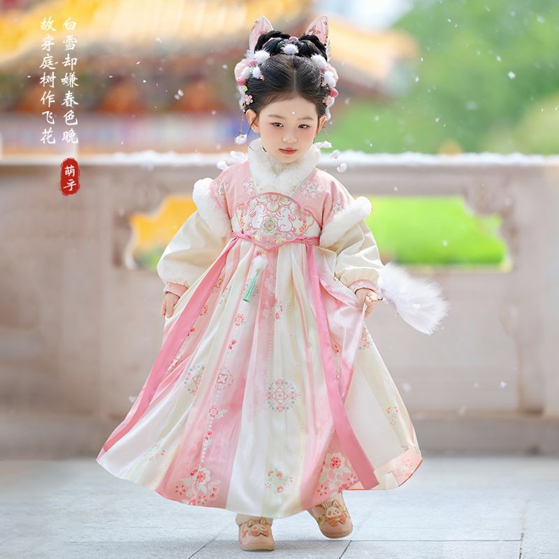2025 소녀 요정 한복 어린이 겨울 따뜻한 자수 탕복 - Winter Clothing For Kids 리뷰 및 가격