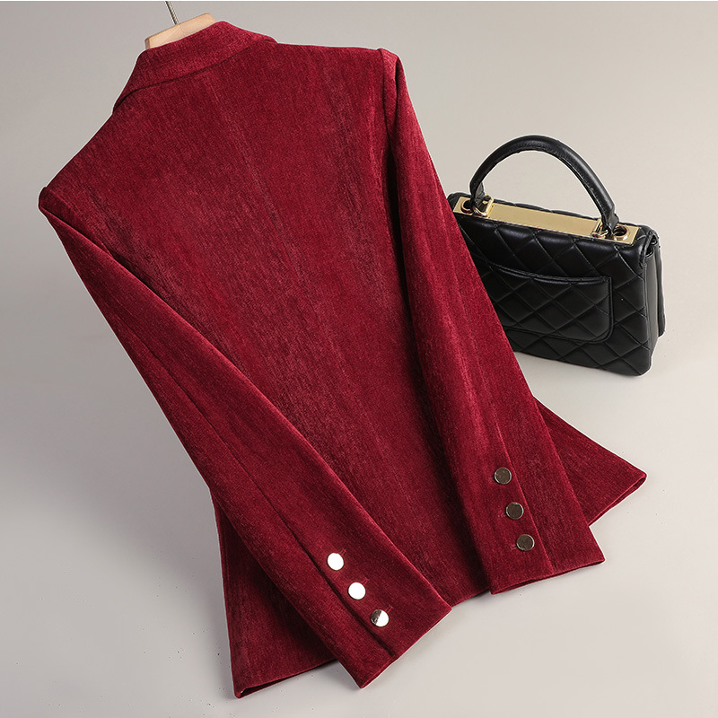 옐로우 골드 벨벳 블레이저 여성 가을 ​​겨울 캐주얼  - Yellow Winter Clothing 리뷰 및 가격
