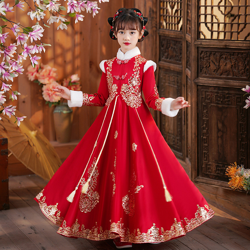 여아용 빨간 중국 새해 의류, 어린이 겨울 당나라 정장 - Winter Clothing For Kids 리뷰 및 가격