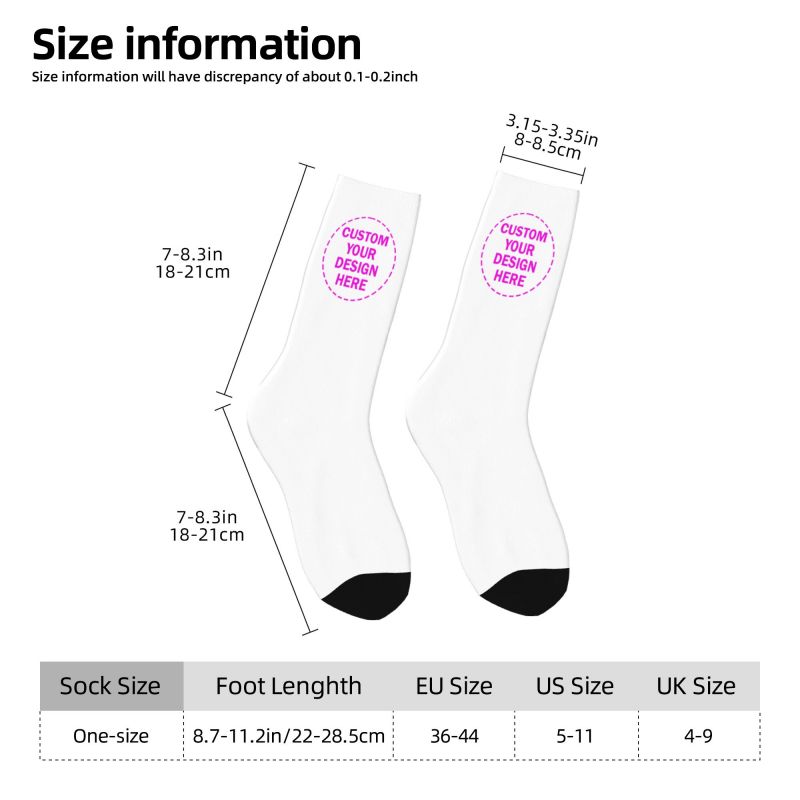 맞춤형 사진 로고 텍스트 남녀 공용 크루 양말 유니섹스 - Winter Clothing Women'S 리뷰 및 가격