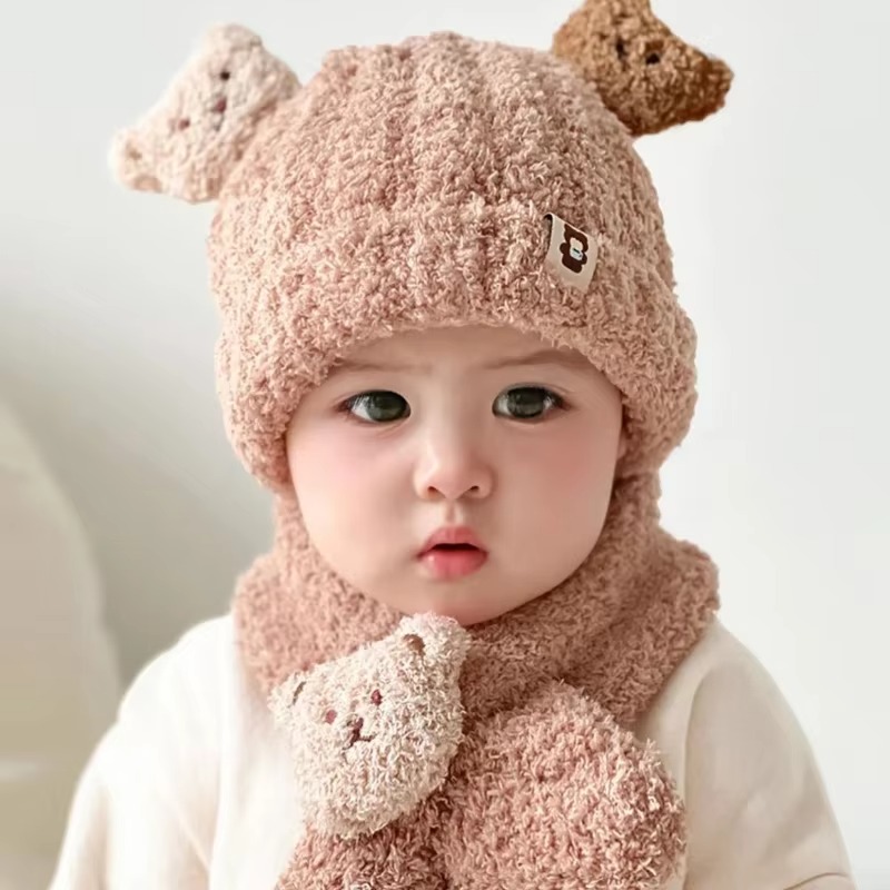 1-10PCS 소녀 소년을위한 아기 모자 스카프 겨울  - Winter Clothing For Kids 리뷰 및 가격