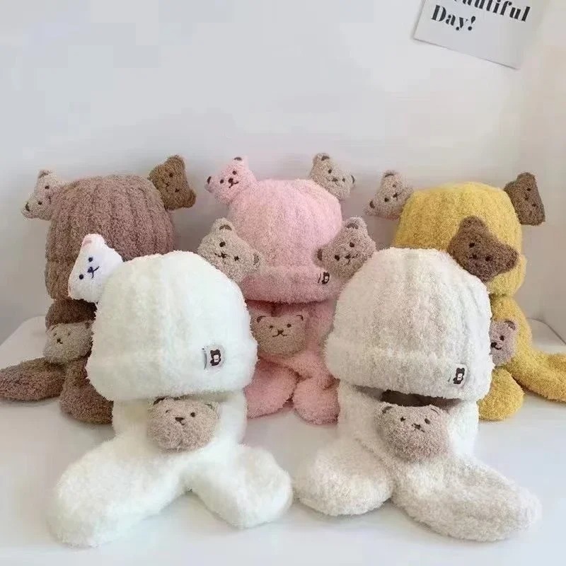 1-10PCS 소녀 소년을위한 아기 모자 스카프 겨울  - Winter Clothing For Kids 리뷰 및 가격
